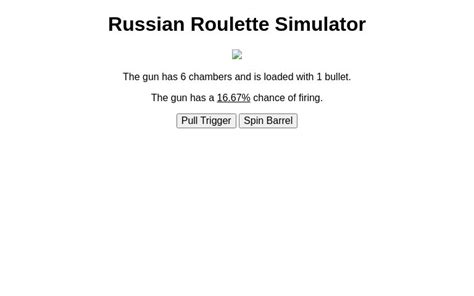 russian roulette simulator|russian roulette generator.
